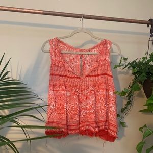 Red Free People Top